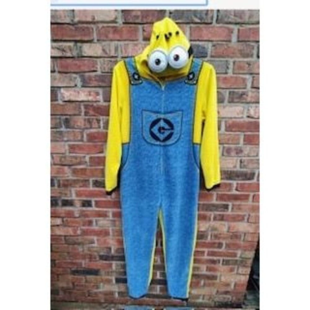 Despicable Me Minion Indie With Hood Halloween Costume Adult Size Large